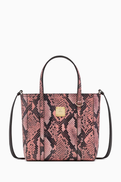 MCM Mini Toni Tote Bag in Python-embossed Leather