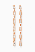 KHAILO SILVER Drop Earrings in Rose Gold-plated Sterling Silver