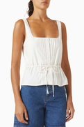 Reformation Elowen Top in Cotton