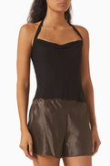 Reformation Hastings Halterneck Top in Viscose