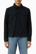 Rag & Bone Trucker Jacket in Suede