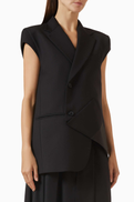 BLSSD Sleeveless Double-breasted Blazer