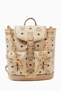 MCM Mini Aren Backpack in Visetos