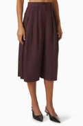 COS Pleated Culotte Pants in Cotton