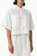 Anine Bing Edith Shirt in Linen Blend