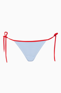 Solid & Striped Iris Bikini Briefs in Seersucker
