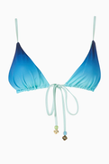 Casablanca Gradient String Beaded Bikini Top