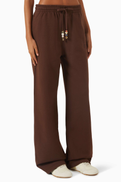 Casablanca Logo Wide-leg Sweatpants