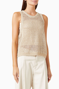 Brunello Cucinelli Dazzling Texture Net Top