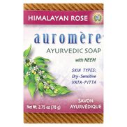 Auromere Ayurvedic Bar Soap with Neem Himalayan Rose 2.75 oz 78 g