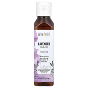 Aura Cacia، زيت عطري للجسم ، لافندر مريح ، 4 أونصة سائلة 118 مل