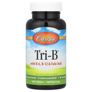 Carlson Tri-B with B6, B12 & Folic Acid, 360 Tablets