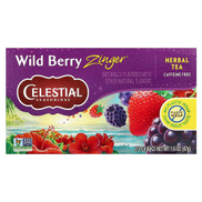 Celestial Seasonings Herbal Tea Wild Berry Zinger Caffeine Free 20 Tea Bags 1.6 oz 47 g