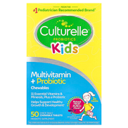 Culturelle Kids Multivitamin + Probiotic Chewables 3+ Years Natural Fruit Punch 50 Chewable Tablets