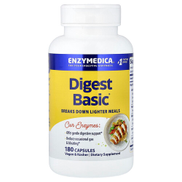 ENZYMEDICA Digest Basic, Essential Enzyme Formula, 180 Capsules