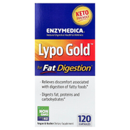 ENZYMEDICA Lypo Gold For Fat Digestion Supplement - 120 Capsules