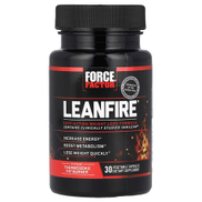 Force Factor LeanFire, تركيبة سريعة المفعول لإنقاص الوزن، 30 كبسولة نباتية