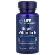Life Extension Super Vitamin E 400 IU - 90 Softgels 268 mg