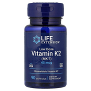 Life Extension Low Dose Vitamin K2 MK-7 45 mcg 90 Softgels