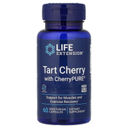 Life Extension Tart Cherry With Cherrypure Dietary Supplement - 60 Vegetarian Capsules