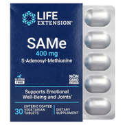 Life Extension SAMe Disulfate Tosylate 400 mg 30 Enteric Coated Tablets
