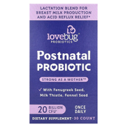 LoveBug Probiotics Postnatal Probiotic 20 Billion CFU 30 Capsules