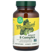 MegaFood، Balanced B Complex، 60 قرصًا