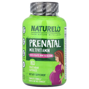 NATURELO Prenatal Multivitamin With Folate Iron & Calcium 180 Vegetarian Capsules