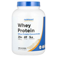 Nutricost Whey Protein Concentrate Unflavored 5 lb 2 268 g