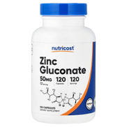 Nutricost Zinc Gluconate 50 mg 120 Capsules