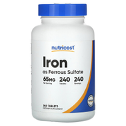 Nutricost Iron 65 mg 240 Tablets