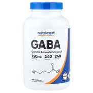 Nutricost GABA 750 mg 240 Capsules