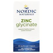 Nordic Naturals Zinc Glycinate 20 mg 60 Capsules