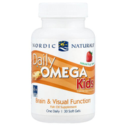 Nordic Naturals، Daily Omega Kids ، نكهة الفاكهة الطبيعية ، 500 مجم ، 30 كبسولة هلامية