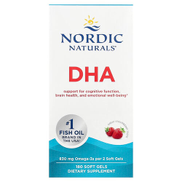 Nordic Naturals، DHA ، فراولة ، 180 كبسولة هلامية