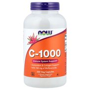 Now Foods، C-1000 ، مع 100 مجم بيوفلافونويدس ، 250 كبسولة نباتية
