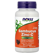NOW Foods Sambucus Zinc-C 60 Lozenges