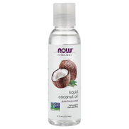 Now Foods، Solutions ، زيت جوز الهند السائل ، مجزأ نقي ، 4 أونصة سائلة 118 مل