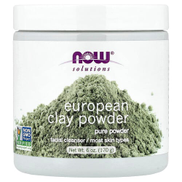 Now Foods، Solutions ، مسحوق الطين الأوروبي ، 6 أونصة 170 جم