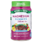 Nature's Truth Magnesium Gummies Delicious Lemon Raspberry 60 Gummies