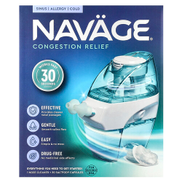 Navage Saline Nasal Irrigation Starter Kit, Nose Cleaner Model SDG-2 + 20 Saltpod Capsules