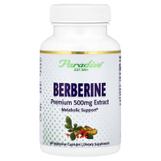 Paradise Herbs Berberine Extract 60 Vegetarian Capsules
