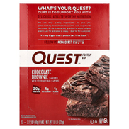 Quest Nutrition، لوح البروتين ، براوني الشوكولاتة ، 12 قطعة ، 2.12 أونصة 60 جم ​​لكل قطعة