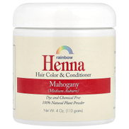 Rainbow Research Natural Hair Colour And Conditioner Henna Mahogany 113grams