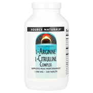 Source Naturals L-Arginine L-Citrulline Complex 1 000 mg 240 Tablets