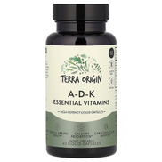 Terra Origin، فيتامينات A-D-K الأساسية ، 60 كبسولة سائلة