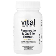 Vital Nutrients Pancreatin & Ox Bile Extract 60 Capsules