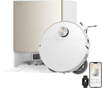 مكنسة كهربائية روبوتية Dreame X60 Ultra Complete مع ممسحة بيضاء RLX87DE