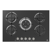 Master Kitchen Built in Hob-Gas 75 cm MKHG7541PRTCBK