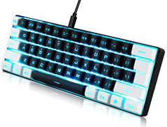 abucow Gaming Keyboard Minimalist Portable Wired Ultra-Compact Mini ...